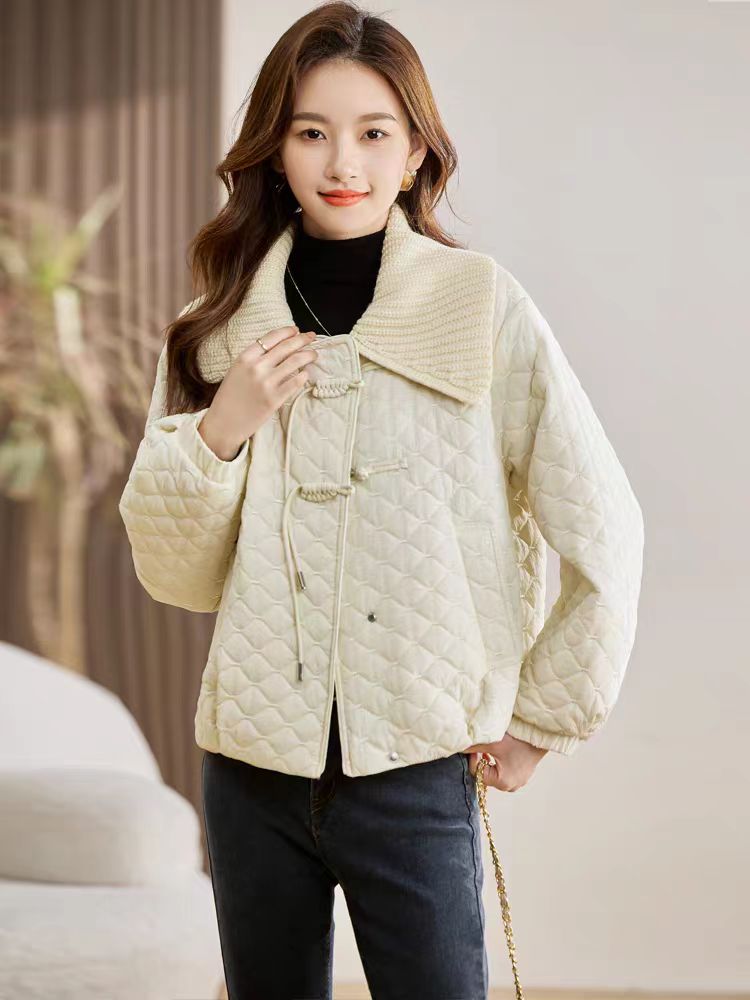 【娟娟甄选新号宠粉】2025 新款复古盘扣新中式加厚棉短款外套2392