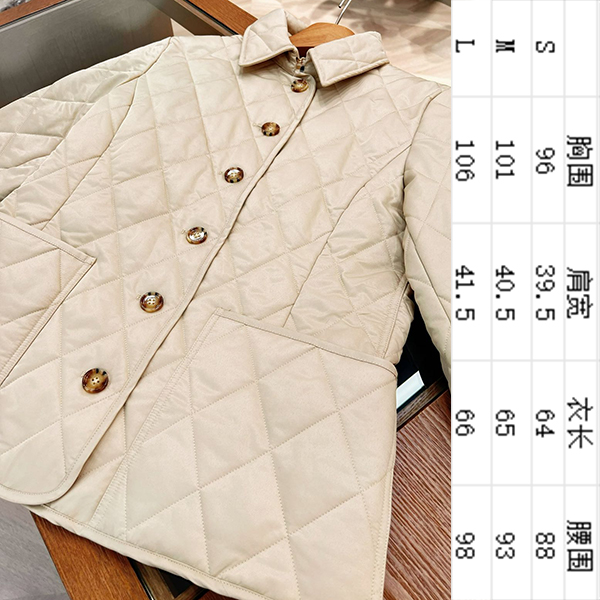 修身菱格领扣棉服  两色翻领款 好看保暖 经典时尚 两个大口袋