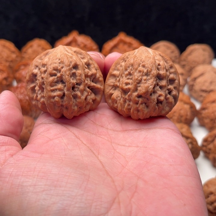 核桃摆件摆件平谷凹底