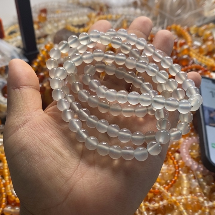 栗***易玛瑙/玉髓手链未镶嵌