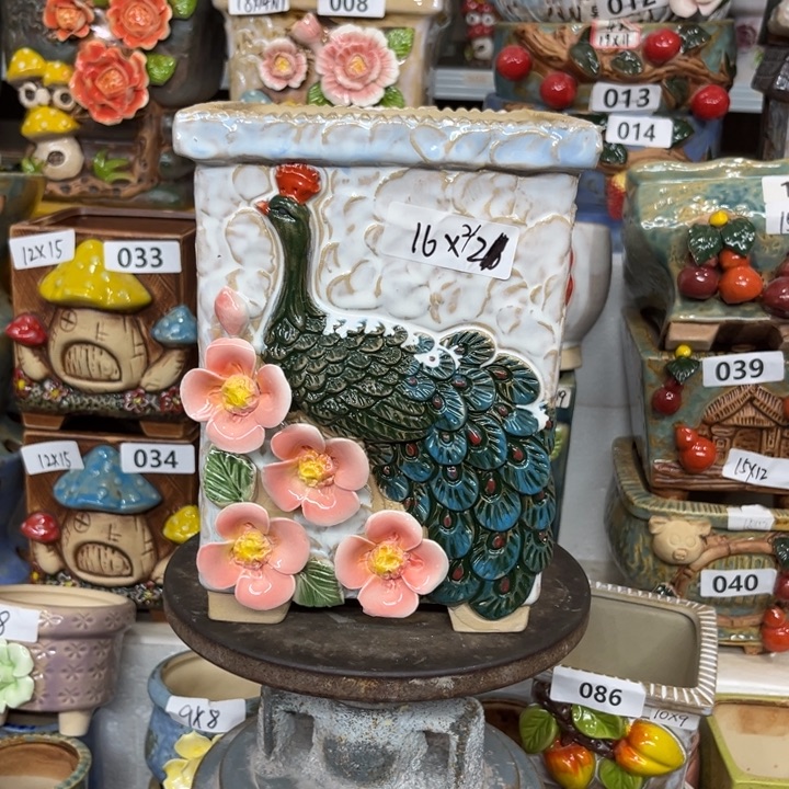 紫砂花盆粗陶材质多肉花盆