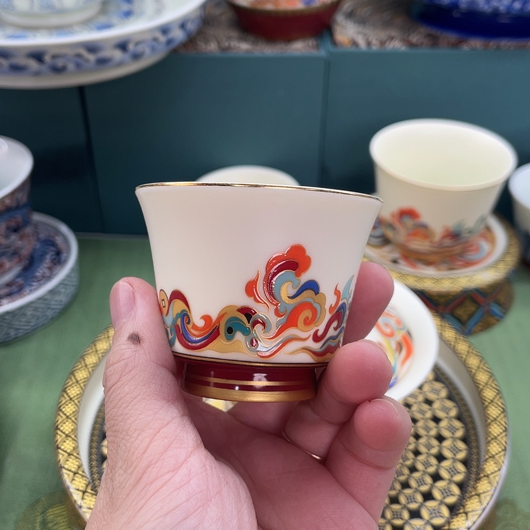 景德陶瓷盖碗茶具