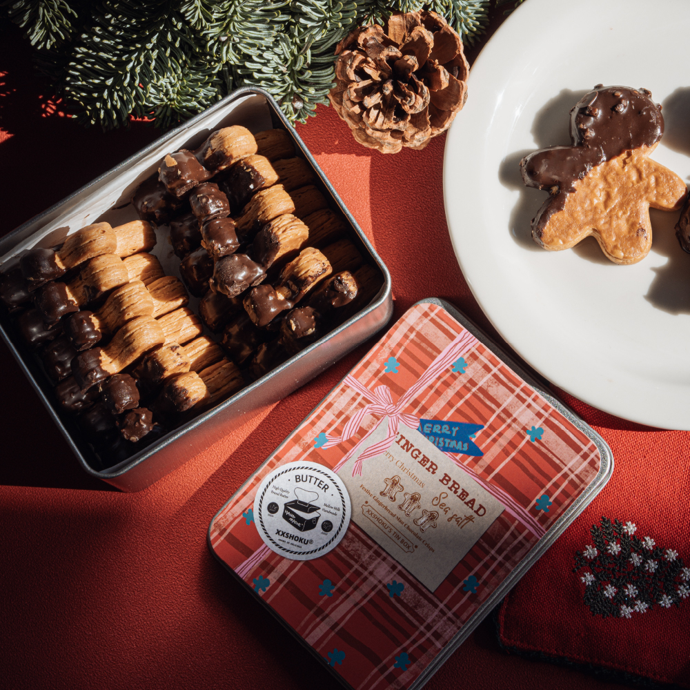 宿咕的铁皮盒 海盐生巧酥片 圣诞姜饼人（圣诞限定）