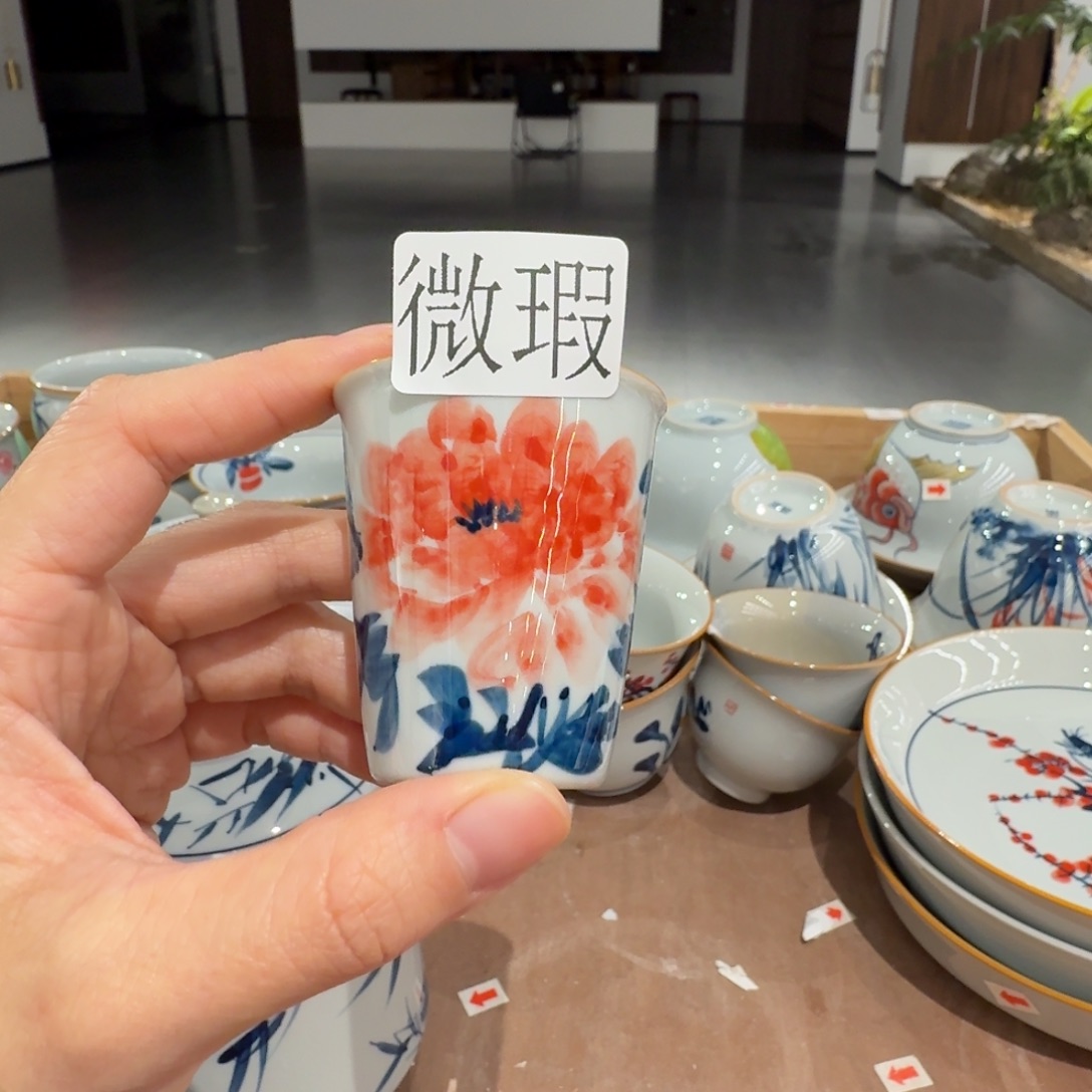 釉下彩纯手绘微瑕