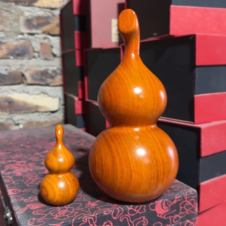 木花梨木20光面葫芦，花8光面葫芦一个