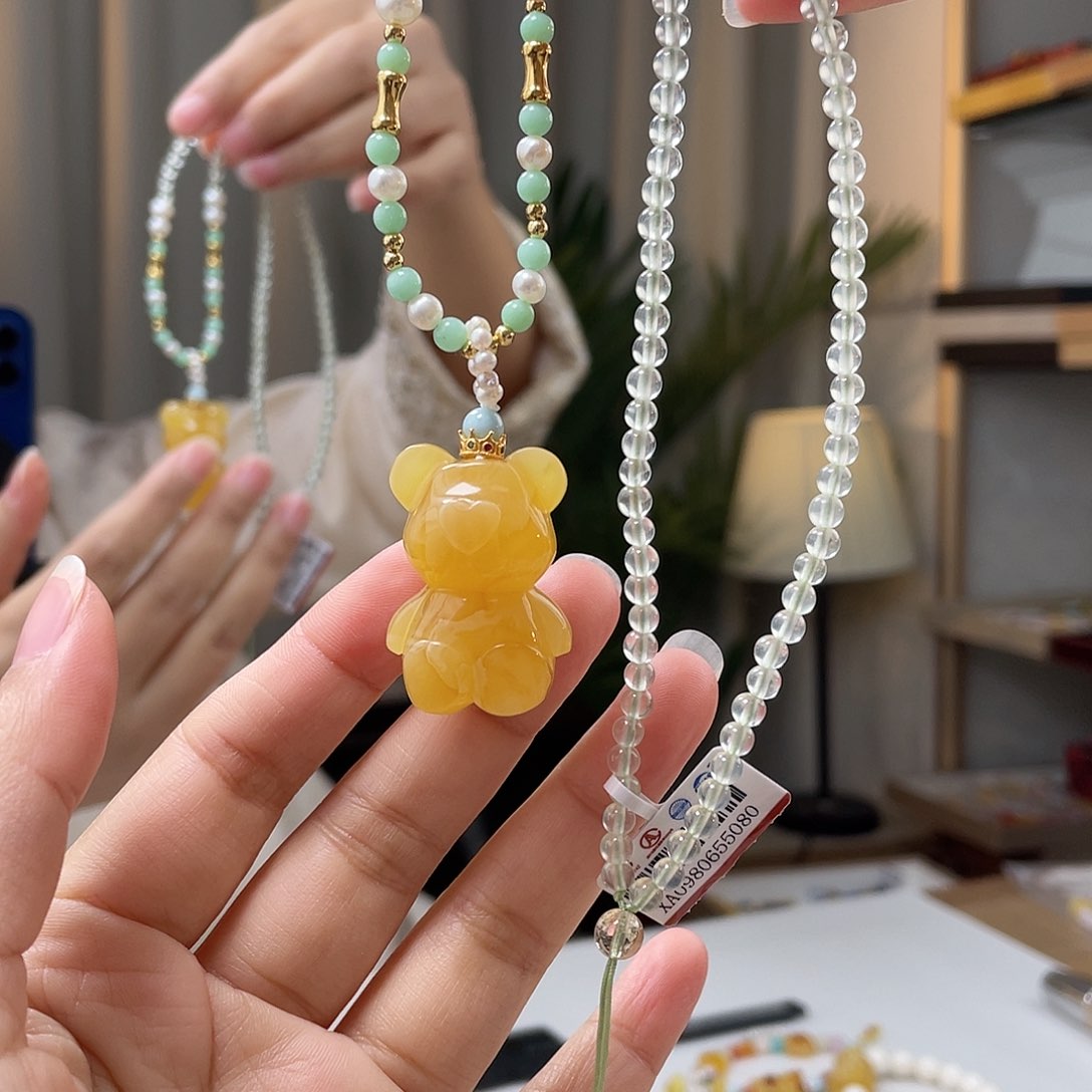 琥珀裸石未镶嵌蜜蜡吊坠