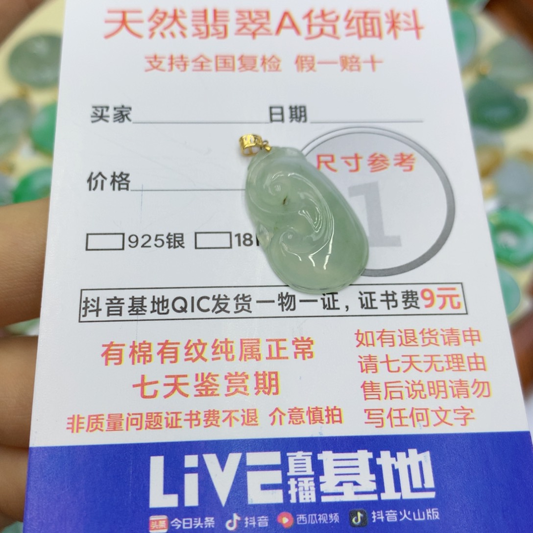 翡翠颈饰未镶嵌翡翠