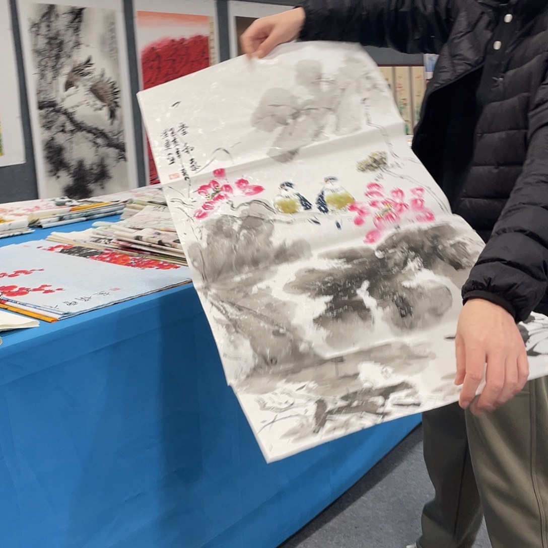 国画今天上午国画作品展示