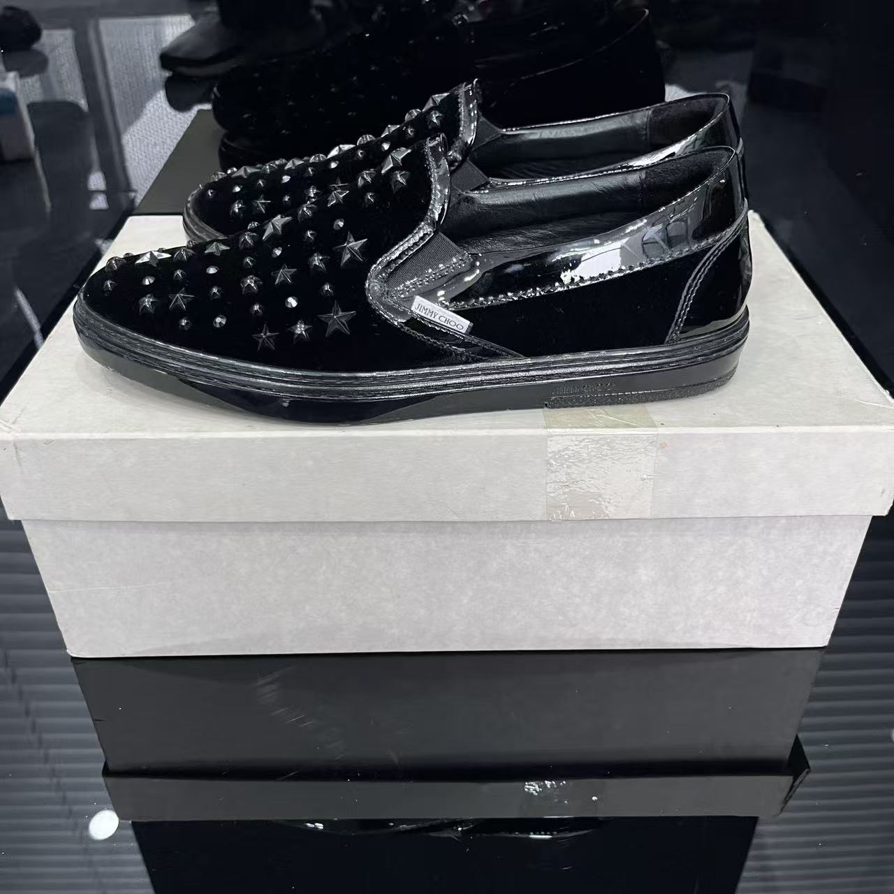 99新 JIMMY CHOO/吉米周 40码 260 低帮 板鞋 原盒
