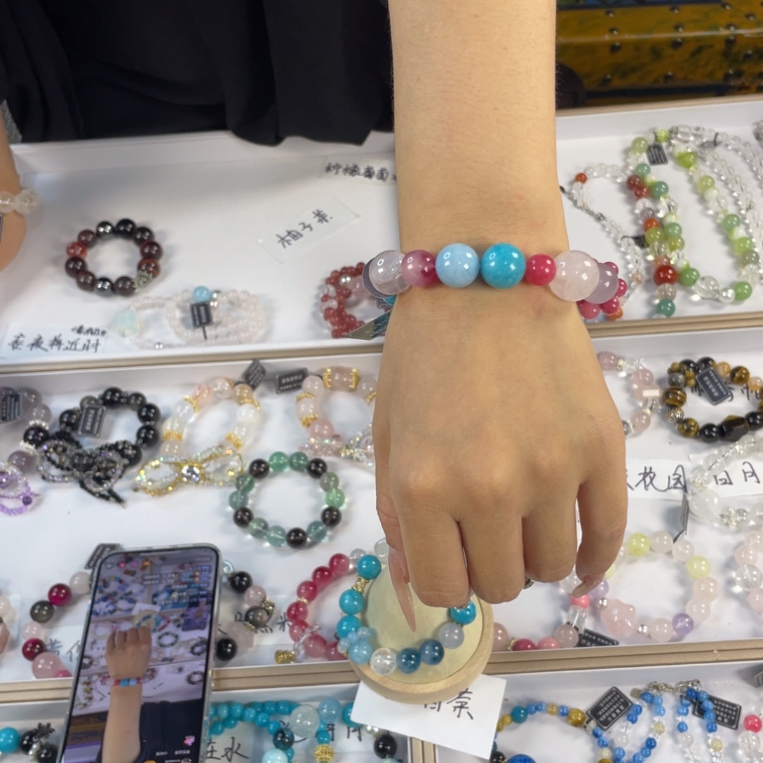 烟晶手链银S925镶嵌