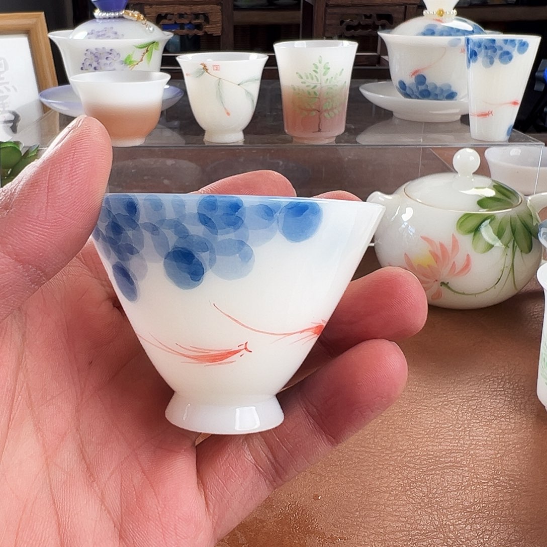 8***8陶杯子璞玉陶瓷茶具手绘系列