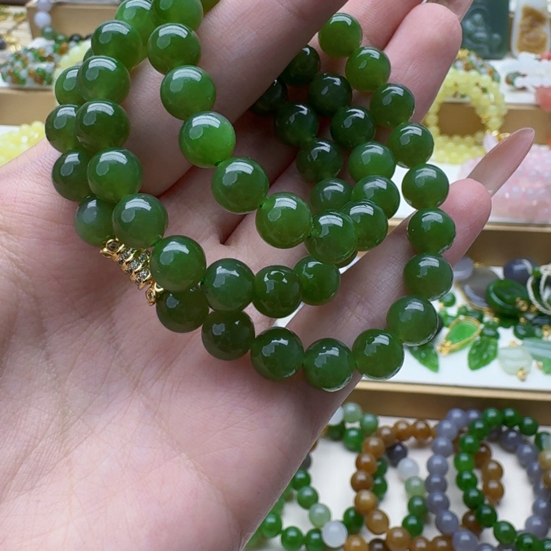 和田玉未镶嵌项链