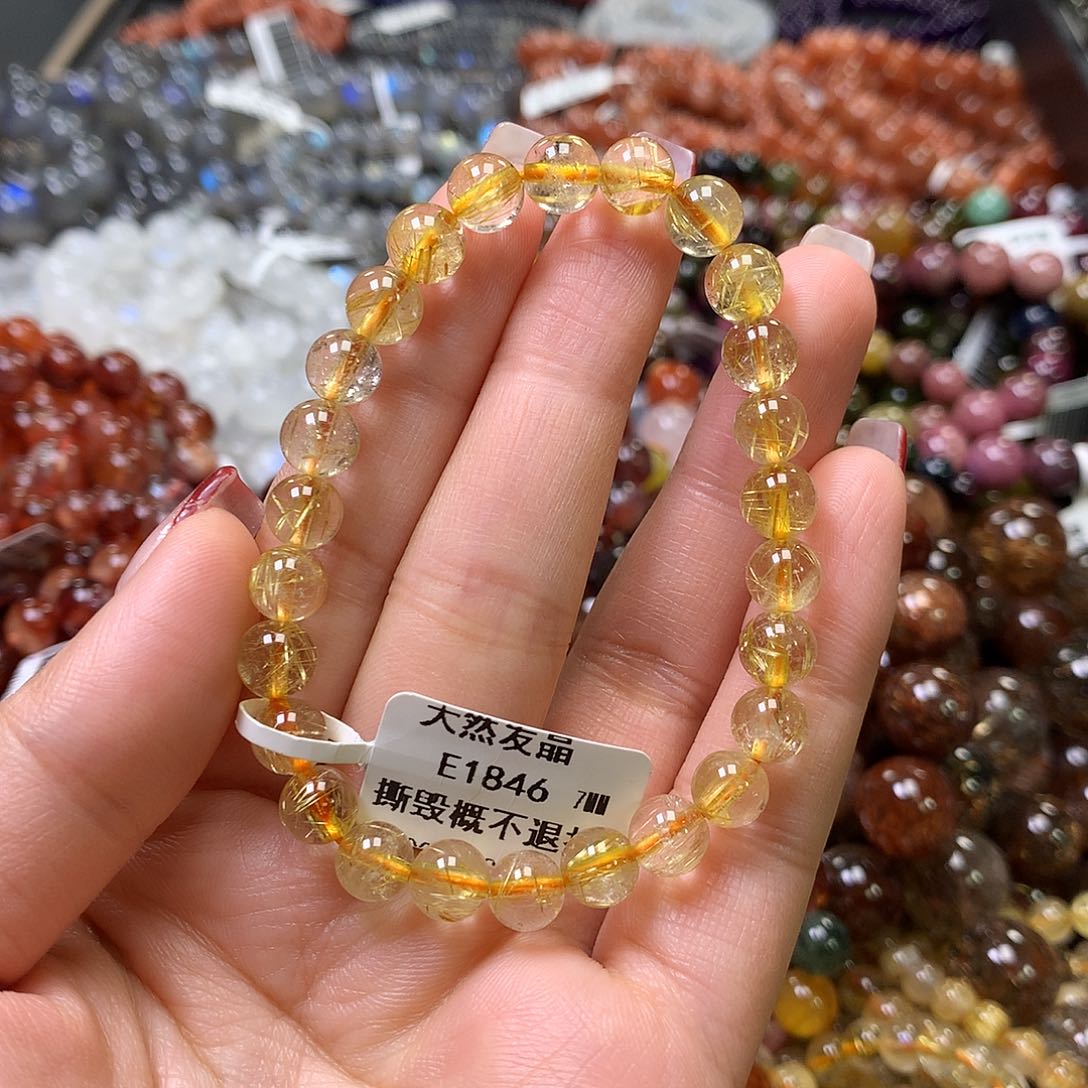 水晶手链未镶嵌，