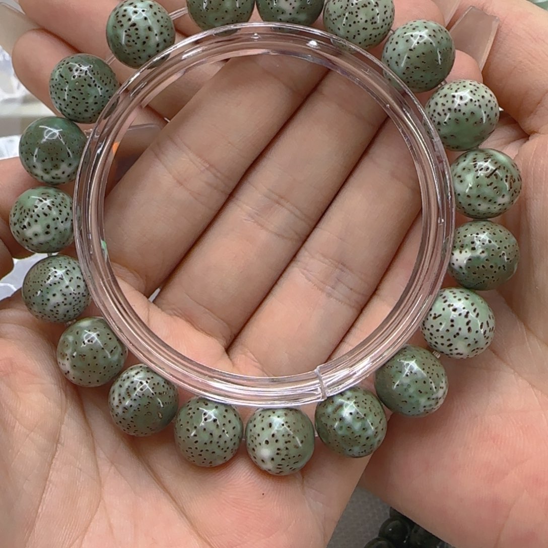 星月菩提手串89传说绿星月菩提1.2圆单圈