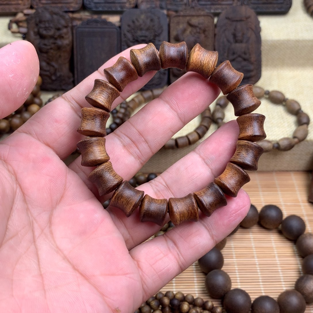 手串沉香沉香手串桶珠1.2