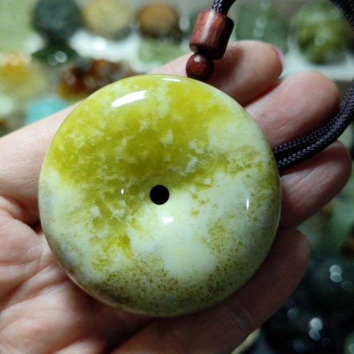 岫玉平安扣未镶嵌