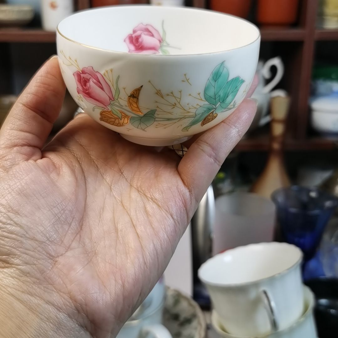 紫砂茶案陶瓷杯子碟子碗静