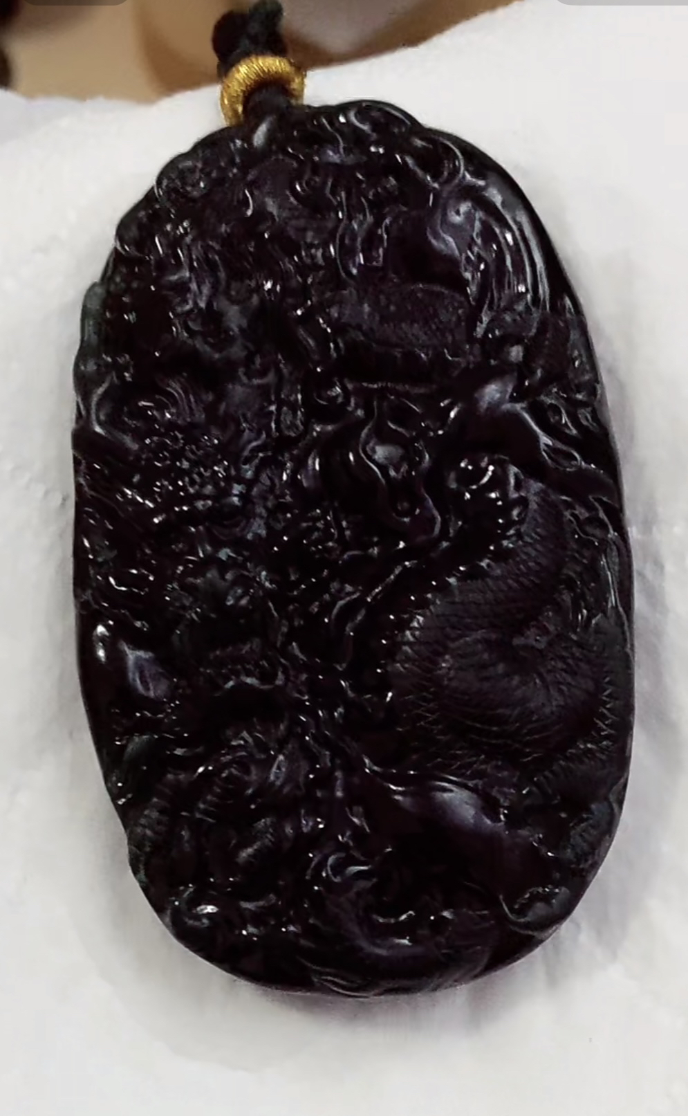 天然翡翠A货龙牌