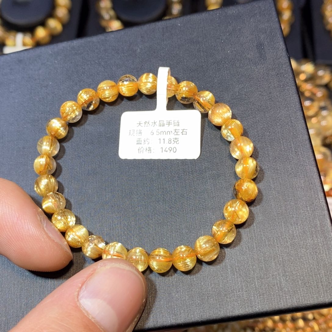 水晶手链未镶嵌6.5mm手链