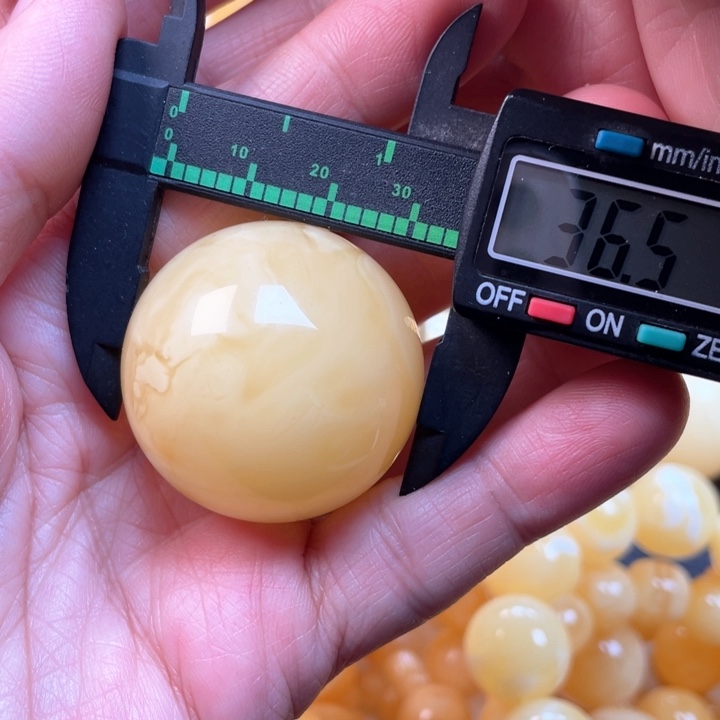 蜜蜡裸石未镶嵌蜜蜡36➕珠