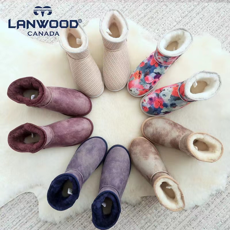 2024断码羊皮毛一体轻奢时尚保暖雪地靴