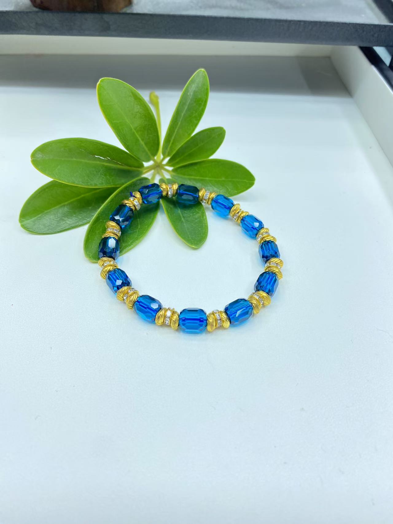 Z011 蓝时尚百搭单圈手链