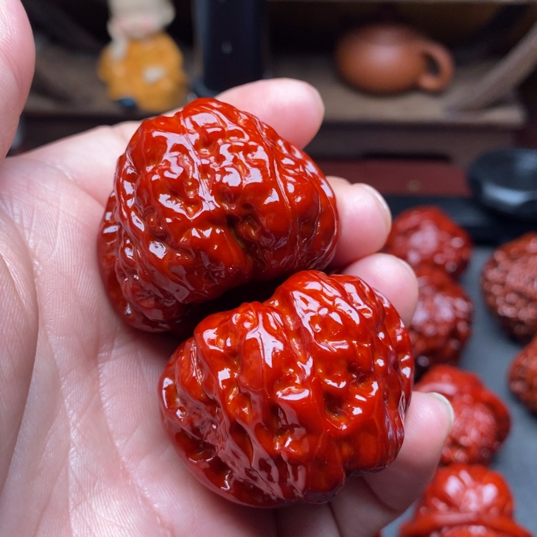 吊坠文玩核桃40蛤蟆头磕碰