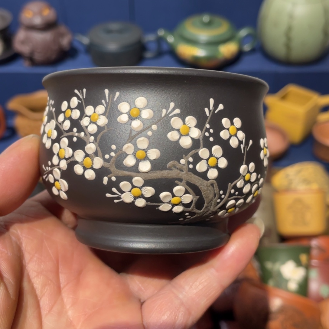 原矿紫砂手工主人杯