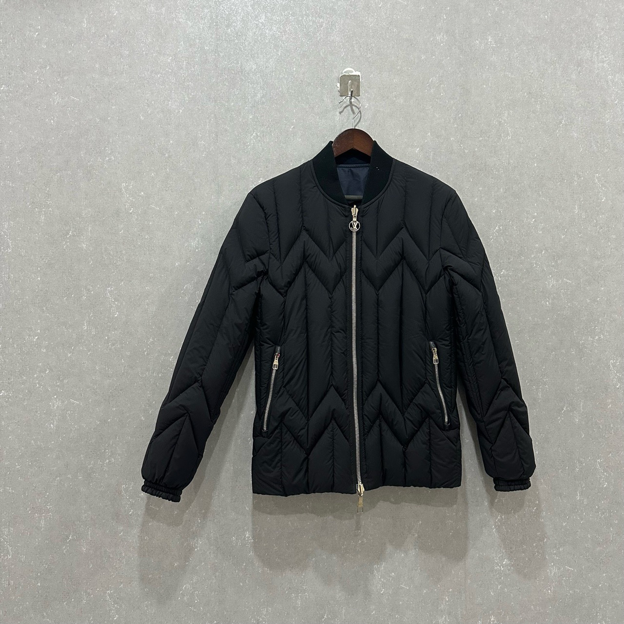 99新 LouisVuitton/路易威登 拼接高领拉链夹克外套46码003648