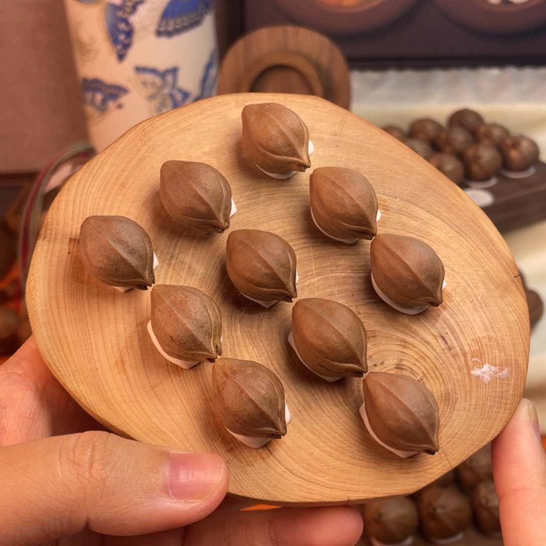 再***你橄榄核手串/手链1521梅林铁核三面佛精品