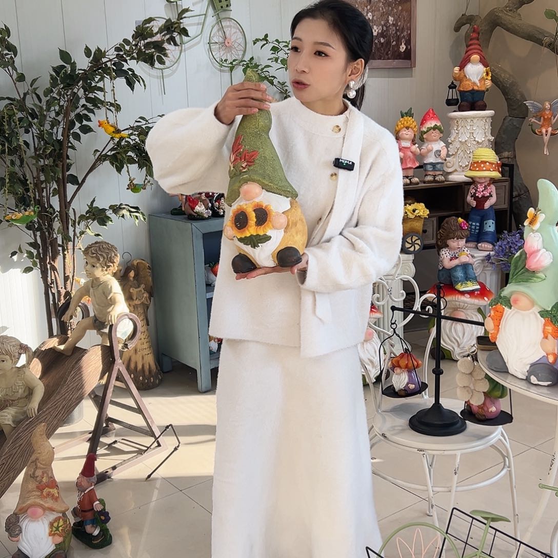 花园摆件红红火火微瑕