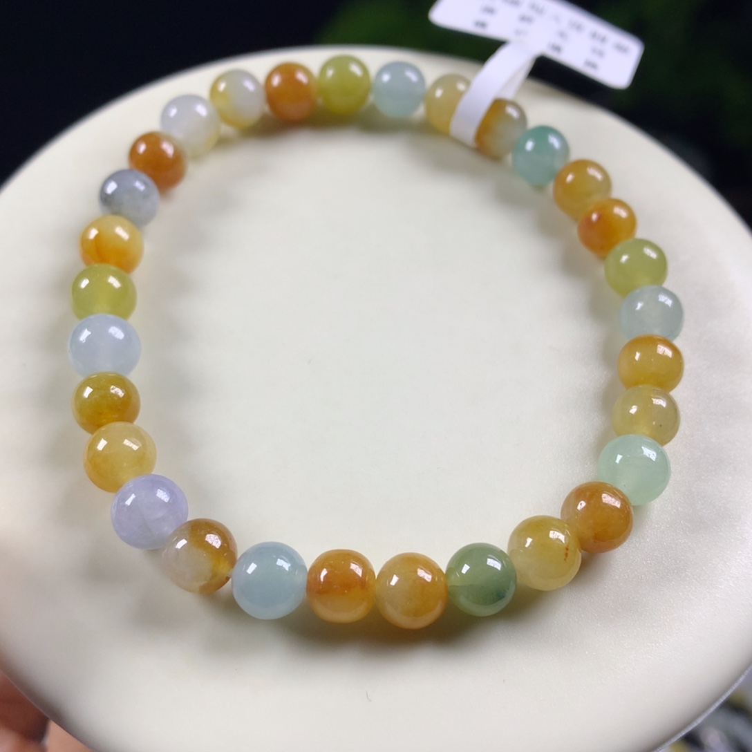 翡翠未镶嵌手链卡6.5