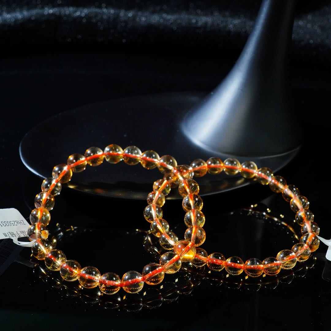 【星浩好物】黄水晶手串QT247H7【多样性发一件】7mm