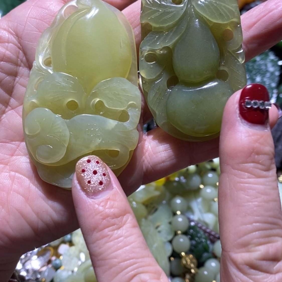 【闪购商品】岫玉毛衣链未镶嵌