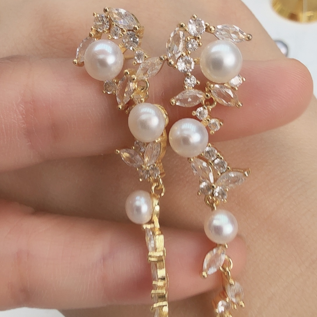 耳饰未镶嵌淡水珍珠