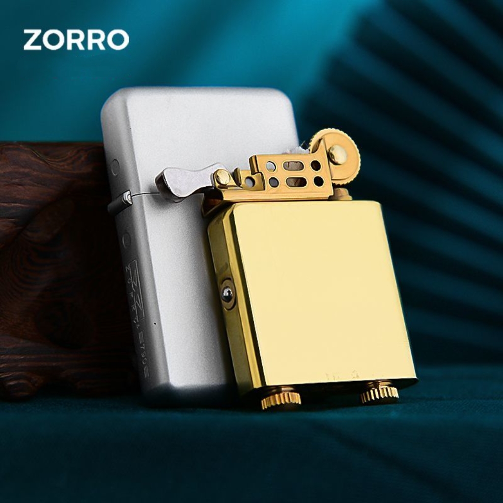 zorro佐罗三代790煤油打火机超薄锻砂铬银磨砂个性轻奢送男友礼物