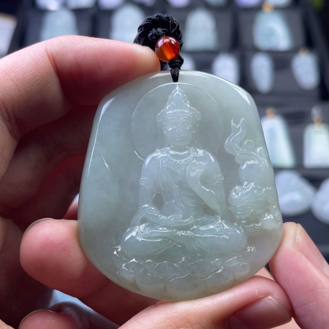 翡翠未镶嵌颈饰821