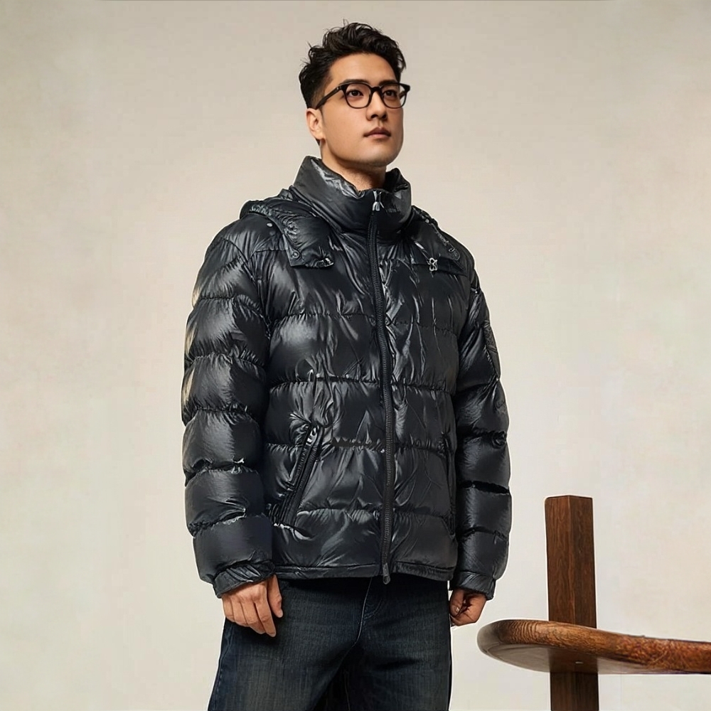 男款冬季保暖鹅绒服