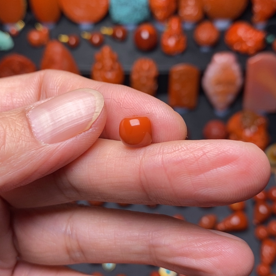 南红玛瑙精工配饰未镶嵌贺*