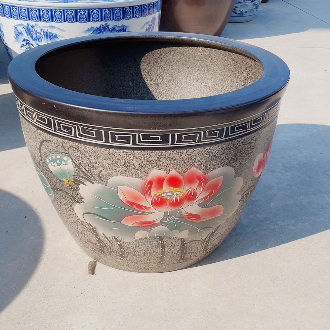 陶景德镇陶瓷鱼缸