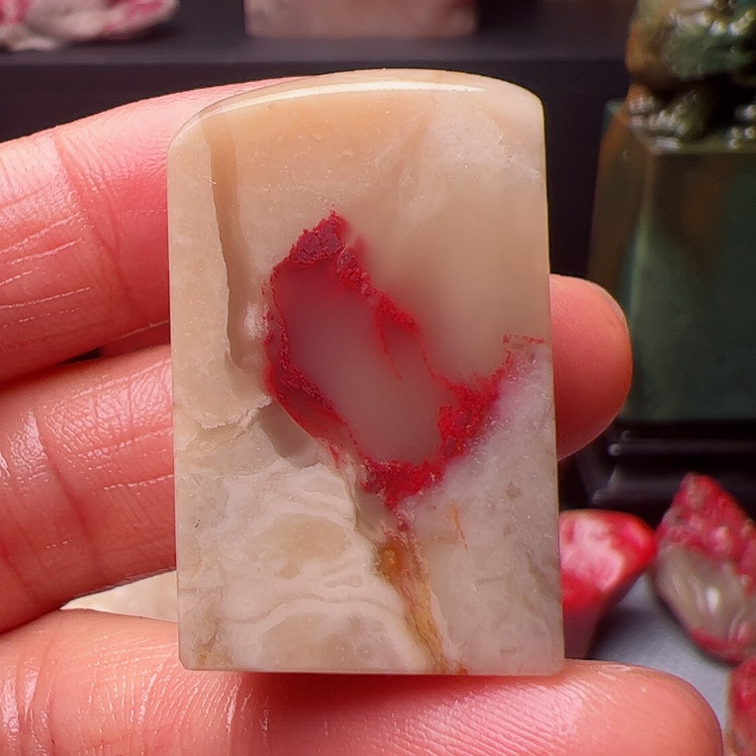 巴林石巴林鸡血石印章