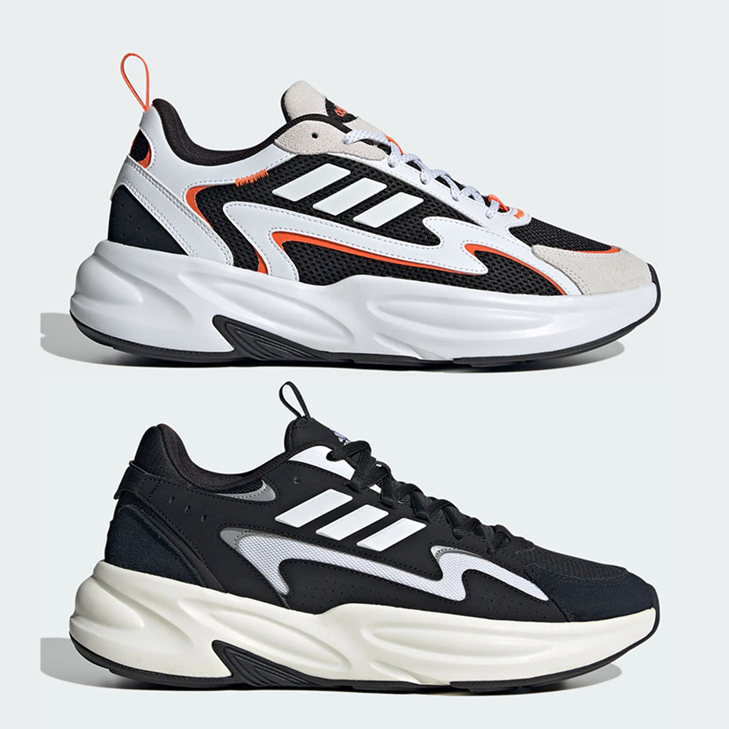 阿迪达斯 OZWAVE复古老爹鞋减震透气舒适运动休闲鞋ID3573 JH7371