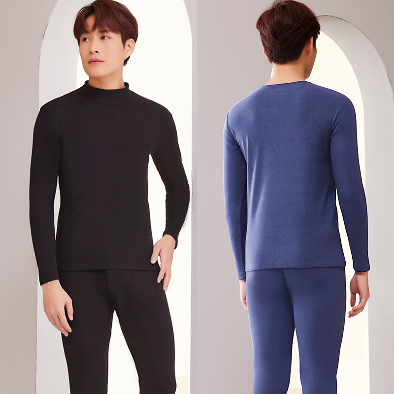  XX77 男士德绒保暖套装 有圆领和中高领