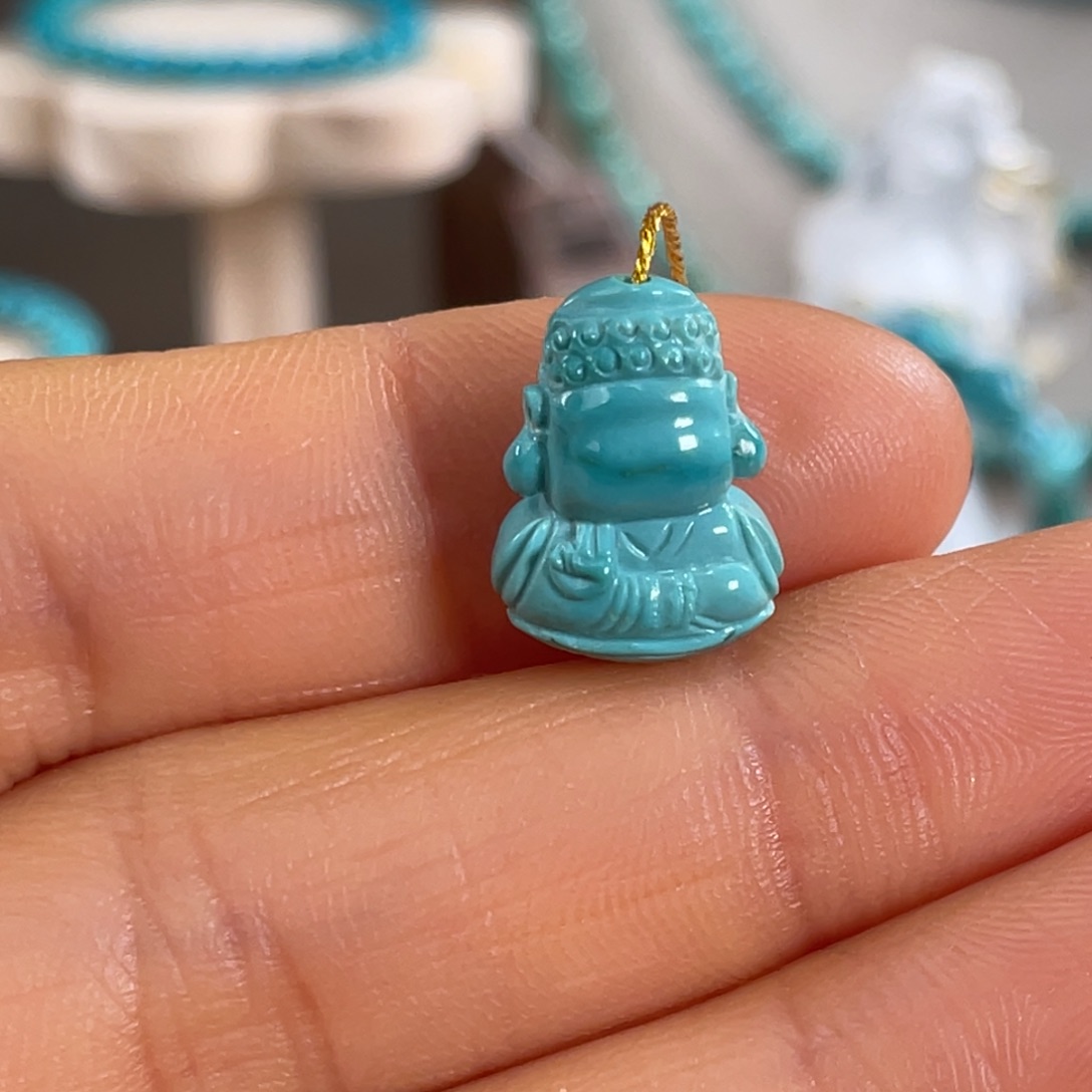 绿松石未镶嵌套链比耶佛
