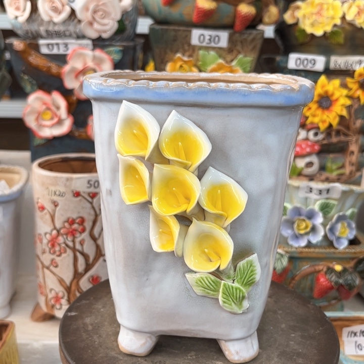 紫砂花盆粗陶材质多肉花盆