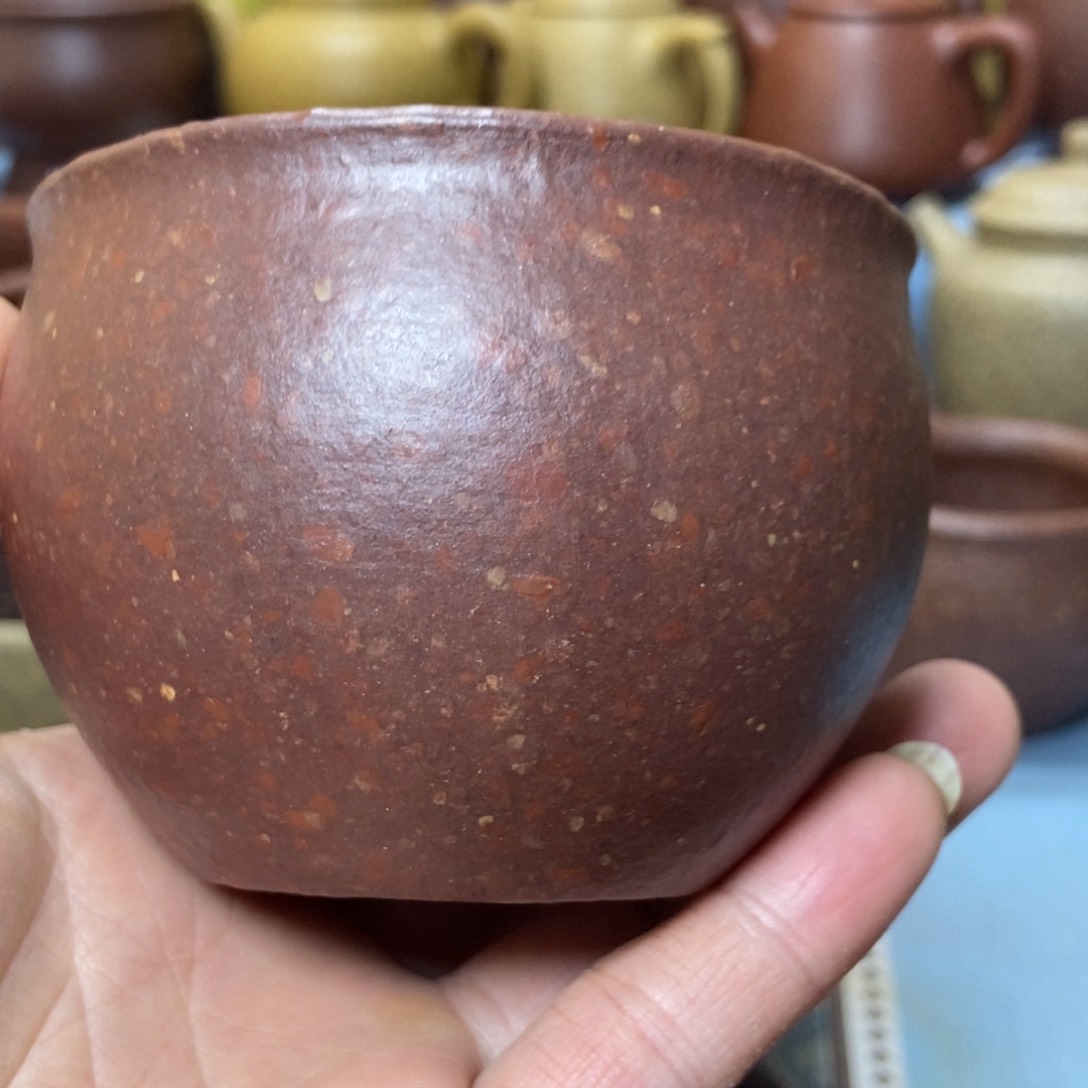 茶杯紫砂八目全砂手工泥200毫升