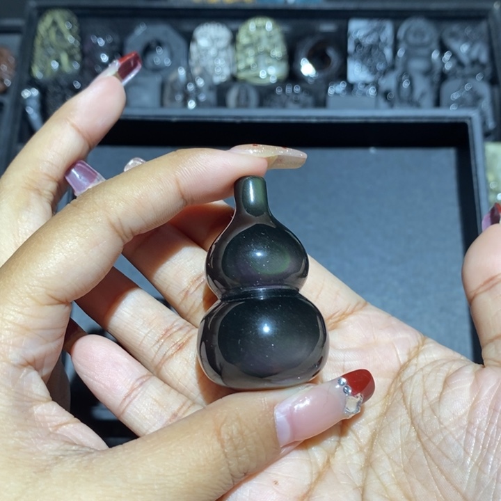 黑曜岩珠宝奇石未镶嵌瘾