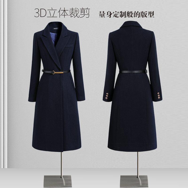 【毛呢大衣】中长款秋冬毛呢外套女士行政大衣长袖大衣时尚正装