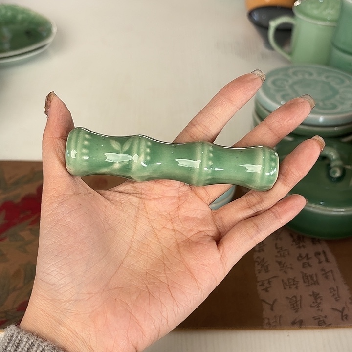 龙泉云间青瓷小米茶器