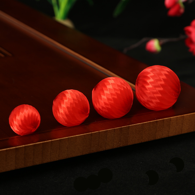 【兮子家】小灯笼配件丝波球装饰球春节配件DIY材料罗纹丝光球